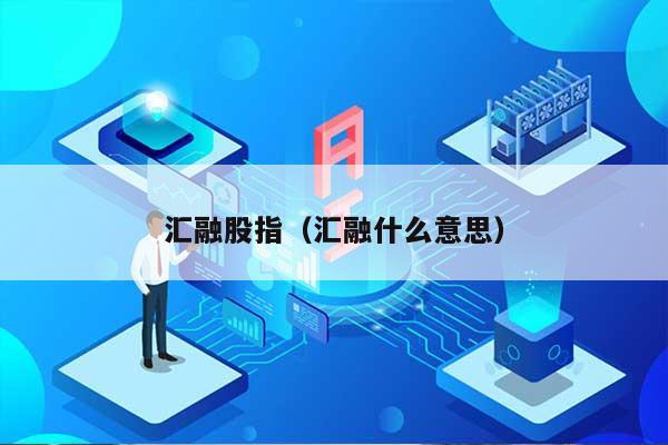 汇融股指（汇融什么意思） 第1张