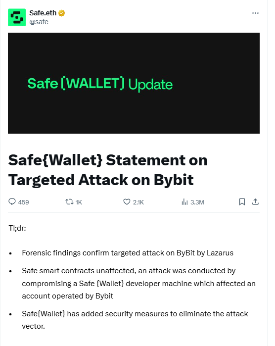 Bybit 安全调查水落石出：SAFE 前端云服务被攻击，多签钱包承载的千亿资产如何保安全 第2张