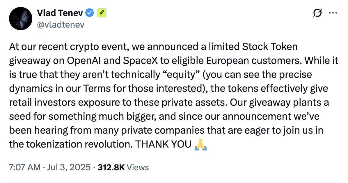 OpenAI为什么不想在Robinhood上交易「股票」? 第5张 OpenAI为什么不想在Robinhood上交易「股票」? 第5张